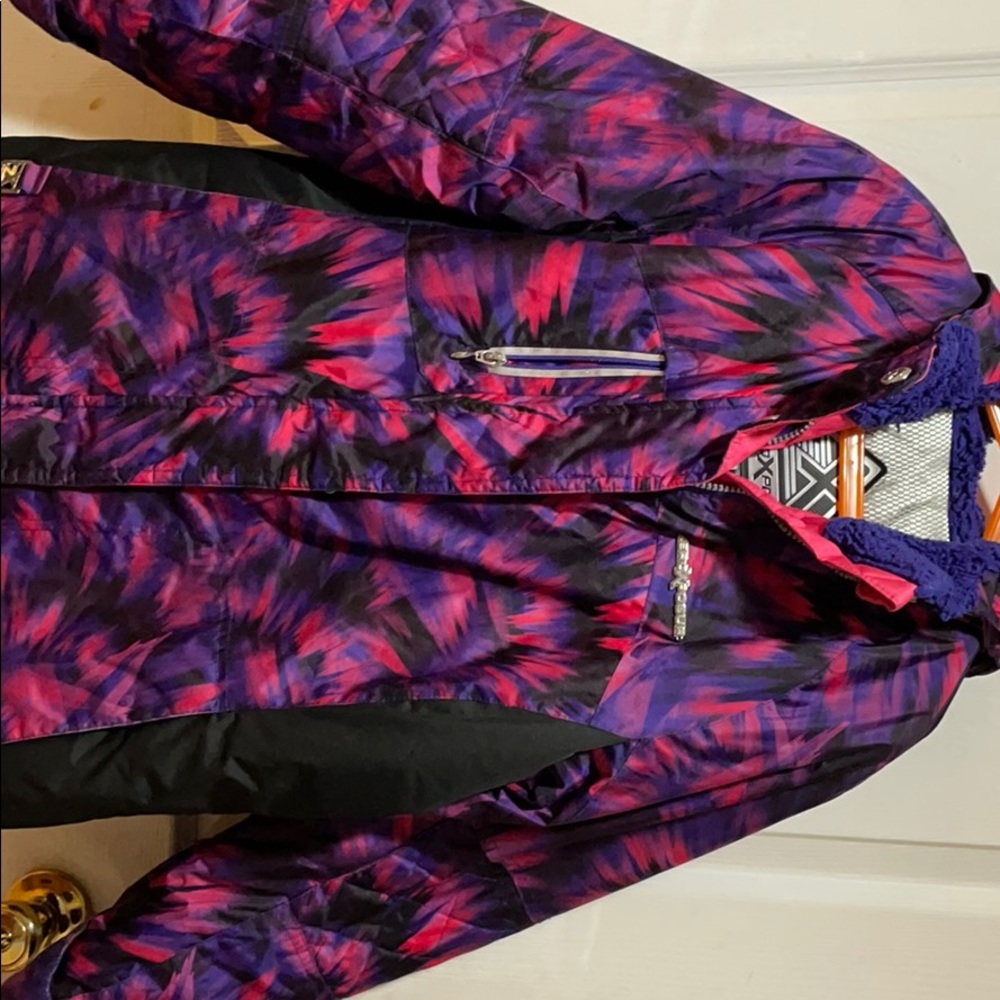 Pink and Purple Girls Winter Coat Water Proof